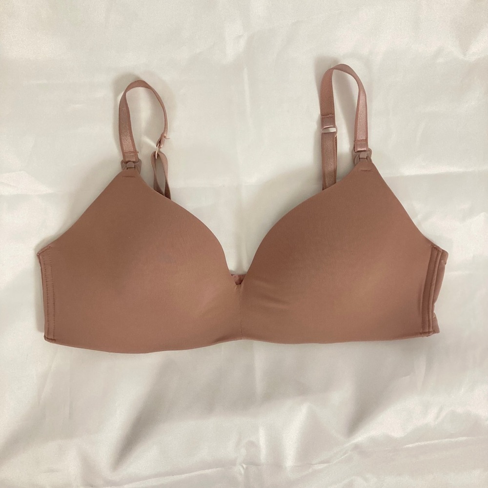 30B NO TAGS Wireless Nursing Bra Mauve Purple Brown